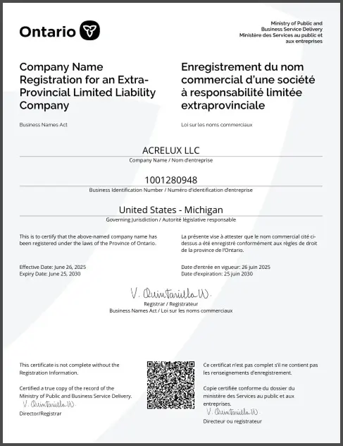 LEI Certificate